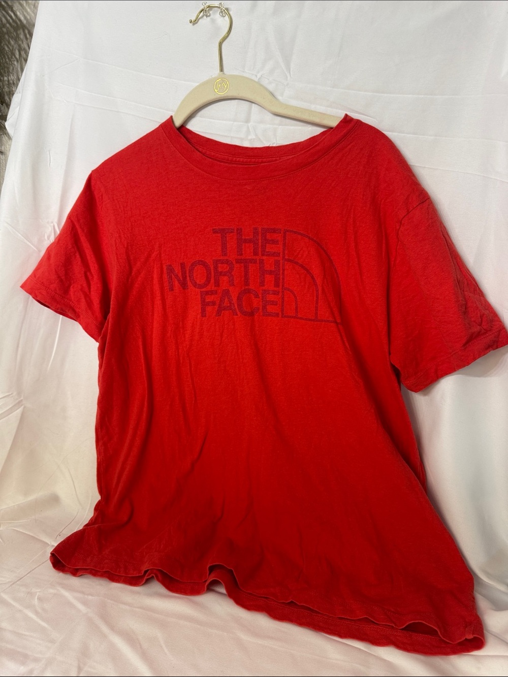 The North Face Red Short Sleeve Logo Tee